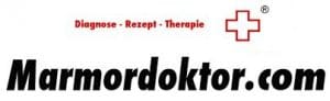 Marmordoktor Logo mit URL